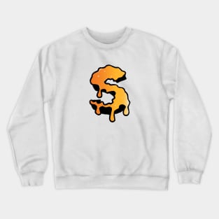 S melted with gradient color Crewneck Sweatshirt